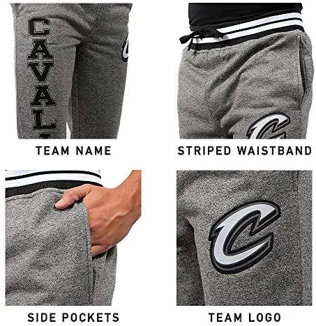 Vista 6 de Ultra Game NBA - Pantalones deportivos de forro polar suave para hombre activo