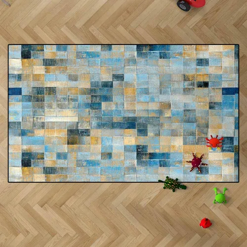 Vista 47 de TOMWISH - Alfombra abstracta pintada a mano en blanco y negro con pintura dorada, sala de estar, dormitorio, decoración de suelo, alfombra