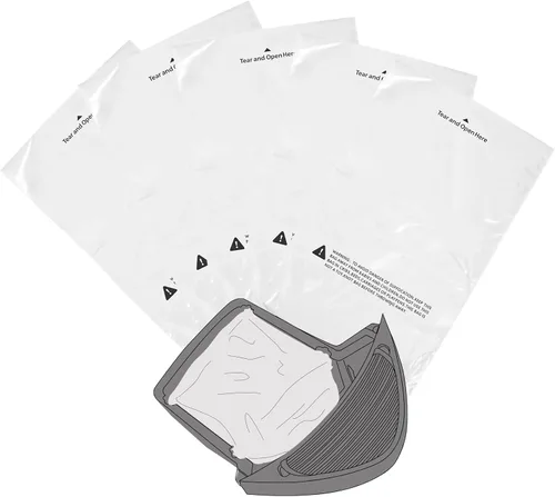 Vista 7 de 120 bolsas para cajones de basura compatibles con todos los modelos de robot, cajas de arena de 9 a 11 galones