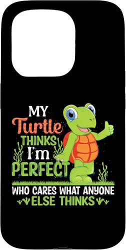 Vista 14 de My Turtle Thinks I'm Perfect Who Cares What Tortoise Case for iPhone 16