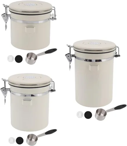 Vista 8 de Recipiente de café hermético, recipiente de almacenamiento de café con cuchara, para café molido, té, comida y lata (1.2 L)