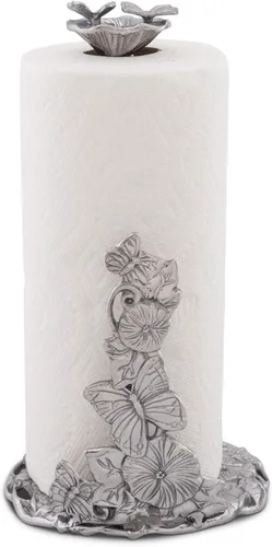 Vista 10 de Arthur Court Designs Fleur-De-Lis - Toallero de papel francés decorativo para encimera, de metal de aluminio en la encimera, 13 pulgadas de alto