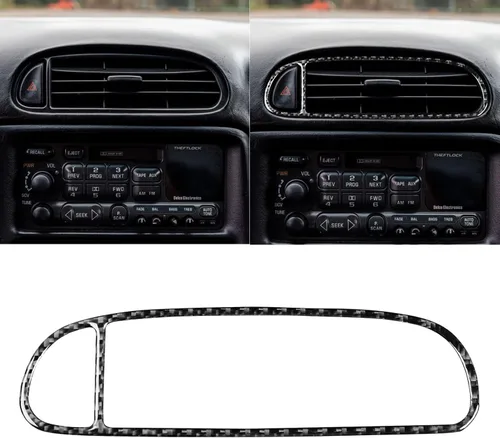 Vista 28 de NVCNX Real Premium - Cubierta de fibra de carbono para puerta de automóvil, pilar A, salida de aire, cubierta interior compatible con Chevrolet
