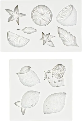 Vista 10 de Molde de silicona de limón con 15 cavidades, molde de mousse para hornear, bandeja de hornear con forma de fruta para postres, chocolates, dulces