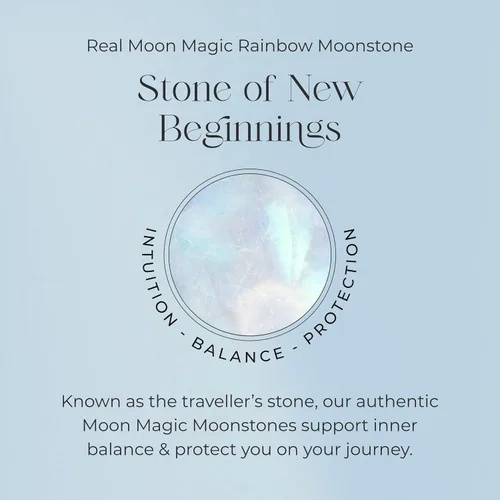 Vista 5 de Moon Magic - Authentic Moonstone Ring - FlowReal 925 Sterling Silver - 18k Rose Gold Raw Rainbow Moonstone Rings for WomenGenuine Moonstone Jewelry