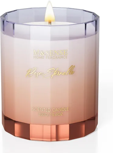 Vista 13 de M&SENSE Velas perfumadas de pomelo para el hogar, 10.6 onzas, 60 horas, velas de soja natural no tóxicas en vidrio de larga duración de combustión