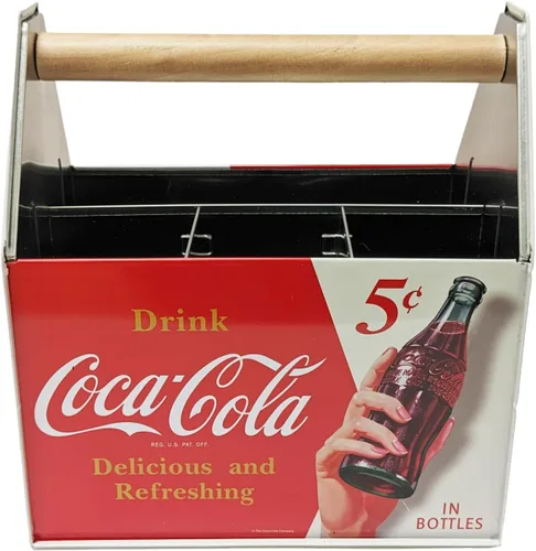 Vista 8 de Tin Box Company - Organizador grande para utensilios, Coca-Cola 2023