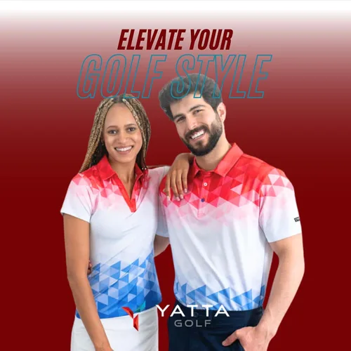 Vista 6 de YATTA GOLF - Camiseta polo de golf de alto rendimiento para hombre