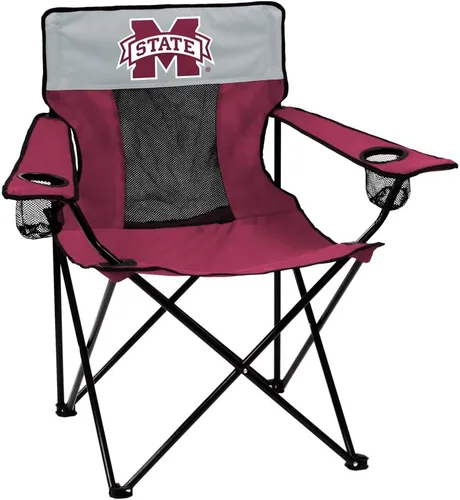 Vista 31 de Logo Brands NCAA Alabama Crimson Tide Elite Silla Portátil - Silla premium para exteriores con portavasos, marco de acero con recubrimiento