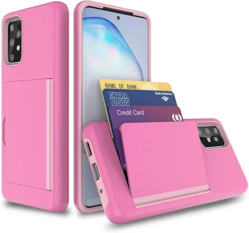 Vista 10 de Galaxy A52 5G Funda Con Tarjetero, Funda Protectora De Silicona De Silicona Para Samsung Galaxy A52 5G - Negro