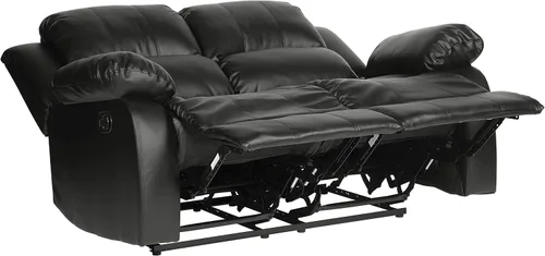 Vista 7 de Lexicon Humphreys Wall-Hugger - Juego de sala de estar reclinable manual, 2 piezas, color negro