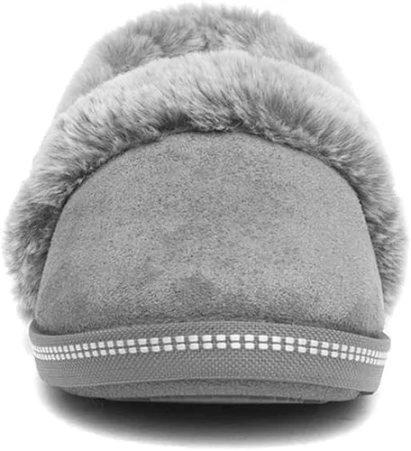 Vista 3 de Skechers Cozy Campfire-Team Toasty - Pantuflas de microfibra con forro de piel sintética para mujer