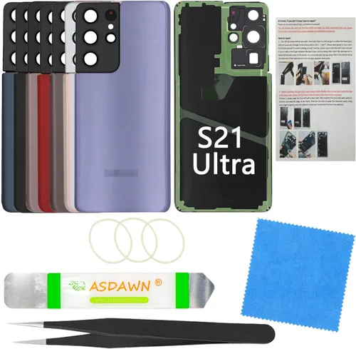 Vista 90 de Para Galaxy Note 8 SM-N950 All Carriers Reemplazo de cristal del panel Cinta preinstalada + lente de cámara preinstalada + kit de herramientas