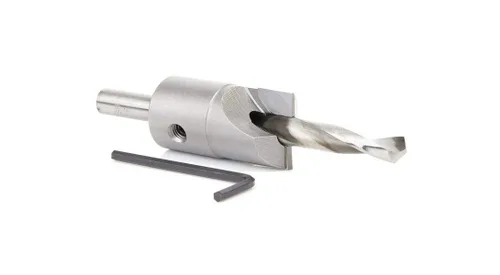Vista 3 de Amana Tool 55145 Atornillado con punta de carburo sin vástago con taladro en espiral lento 1-1/8" D x 1/2" taladro