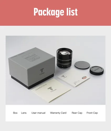 Vista 6 de TTARTISAN - Accesorio de lente manual de 1.969 in F0.95 APS-C de longitud vertical para cámaras Sony E Mount compatibles con A5000 A5100 A6000 A6100