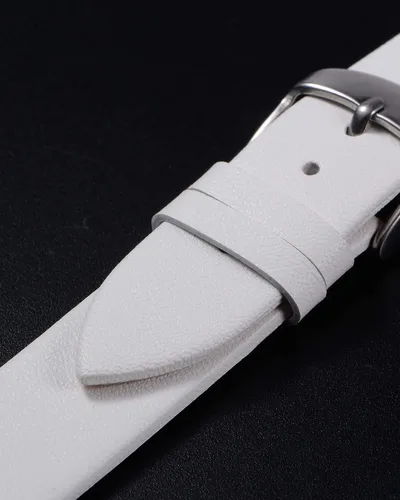 Vista 4 de uxcell Correa de cuero genuino de varios tamaños, correa de reloj de cuero fina y elegante plana para hombres y mujeres