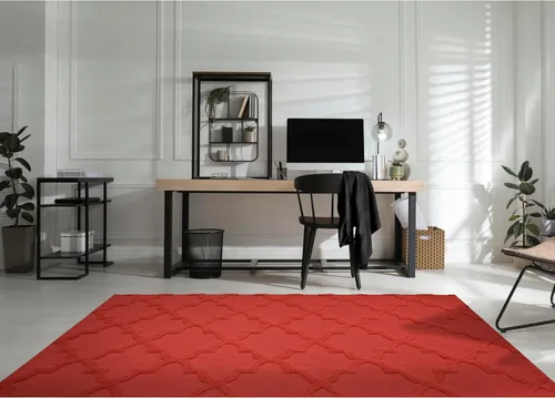 Vista 56 de Alfombra de Área Garland Rug Quatro Negra de 3' x 5' con Diseño de Enrejado Cut-Loop - Suave, Cómoda, Elegante y Económica en un Hermoso Color Negro