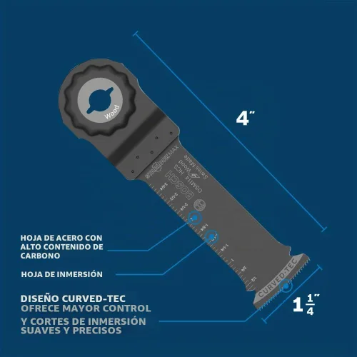 Vista 3 de Bosch OSM114 StarlockMax - Multiherramienta oscilante de acero al carbono (1-1/4 pulgadas)