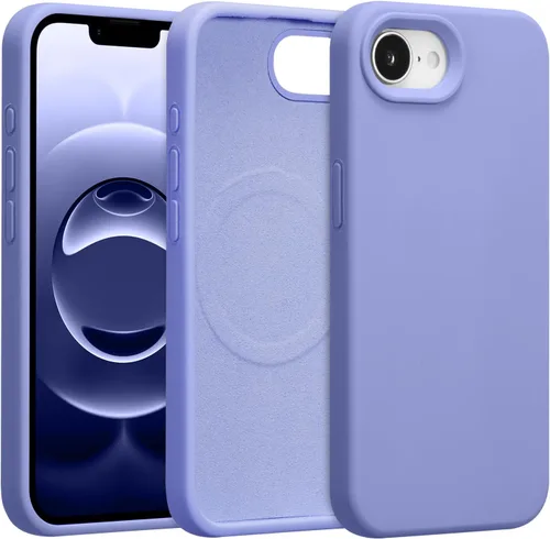 Vista 277 de Funda magnética de silicona para iPhone 13 Pro, color blanco antiguo [Compatible con Magsafe] [Forro de microfibra suave antiarañazos], funda