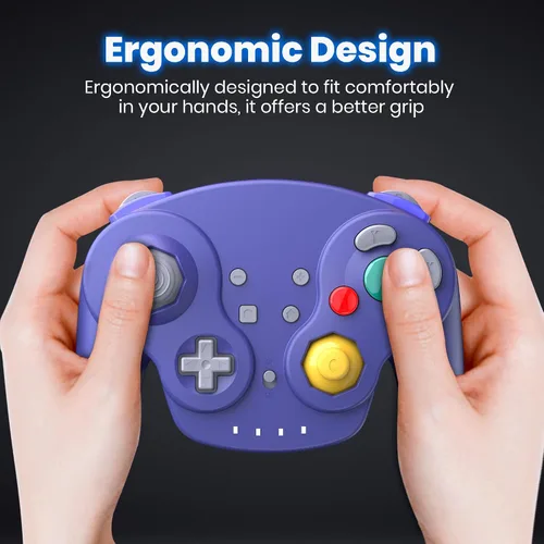 Vista 6 de 2.4 GHz Wireless NGC Switch Online Controller, GameCube Style Pro Controller Compatible with SwitchSwitch OLED, PC, Mac OS, Android, Steam