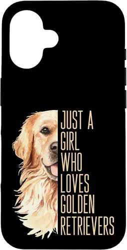 Vista 32 de Cute Golden Retriever - Just a Girl who Loves Goldens Case for iPhone 17