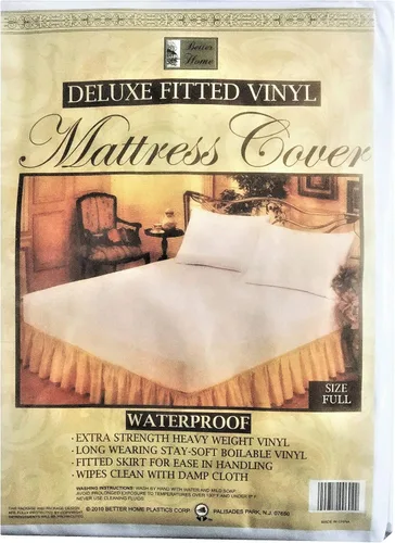 Vista 4 de Better Home Protector de colchón ajustable de vinilo resistente, tamaño individual