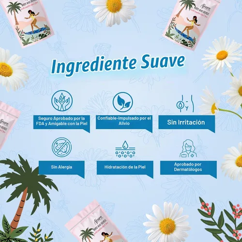 Vista 6 de Ajoura Cuentas de cera dura de 1 libra para depilación, granos de cera de Azul - 1LB