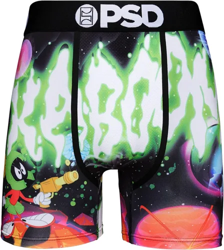 Vista 7 de PSD Men's Looney Tunes Print Boxer Briefs - 7 Inch Inseam Breathable, Supportive Men's Underwear with Moisture-Wicking Fabric