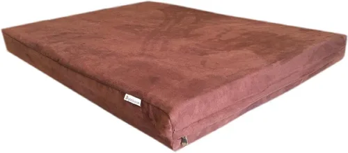 Vista 3 de Cama ortopédica de espuma viscoelástica sólida de alta densidad de 55 x 37 x 4 pulgadas, impermeable, para mascotas, con funda externa lavable