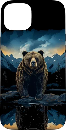 Vista 9 de Bear Grizzly Animal Mountain Hiking Case for iPhone 16