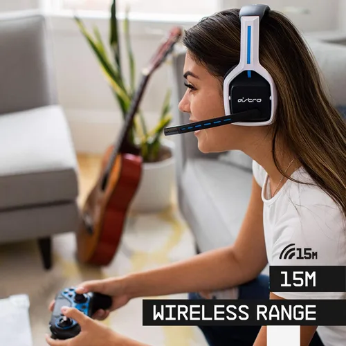 Vista 2 de ASTRO Gaming A20 Wireless Headset Gen 2 for PlayStation 5 and 4 PC Mac - WhiteBlue