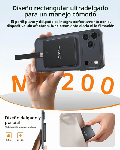 Vista 3 de SSD portátil magnético de 1 TB, hasta 2000 MB/s - Unidad externa de estado sólido compatible con MagSafe para iPhone 15/16/17, Mac, portátiles