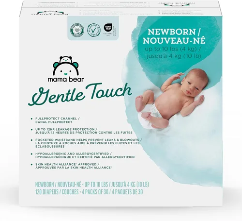 Vista 20 de Marca Amazon - Pañales Mama Bear de toque suave, talla 1, 50