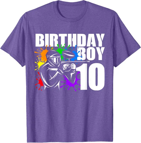 Vista 7 de Camiseta de 10 años de antigüedad, fiesta de cumpleaños para niños, Negro, S
