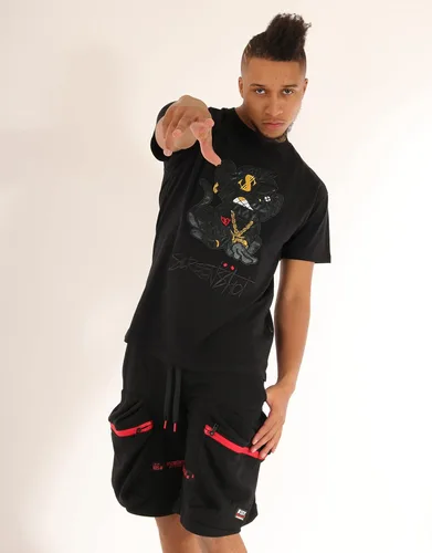 Vista 3 de SCREENSHOT -TEE3202SS - Camiseta para hombre Hip-Hop NYC Streetwear Urban Varsity Racing Premium