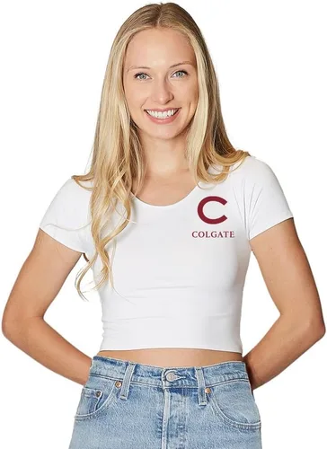 Vista 118 de Lojobands Camiseta corta ajustada para mujer, hecha en Estados Unidos, talla única