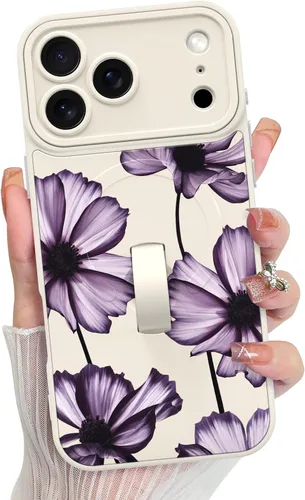 Vista 102 de KANGHAR Compatible con iPhone 17 Pro Case Spot Pattern - Negro Mancha rosada negra