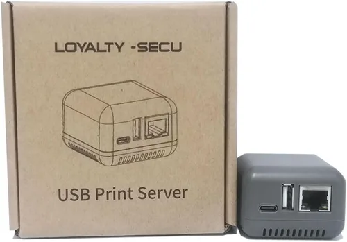 Vista 8 de Servidor de impresión USB WiFi, servidor de impresión de red inalámbrica con puerto RJ45, convierte la impresora USB en impresora de red