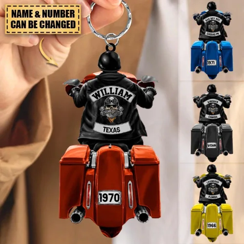 Vista 7 de cocokit Llavero personalizado de carreras de motos, llavero personalizado para parejas, llavero perfecto para parejas, regalo del día de San