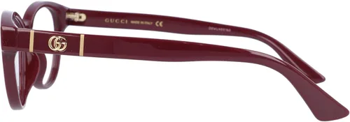 Vista 3 de Gucci Gucci-Logo GG0766OA 003 - Gafas de sol para mujer marco óptico burdeos de 2126in Borgoña Transparente Borgoña