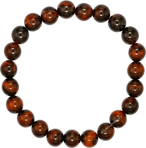 Vista 506 de Amazing Gemstone Crystal Bracelet for Women Men's Gifts - Protection Healing Crystal Bracelet - 8mm Gemstone Beaded Stretchable Bracelet Pulseras