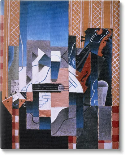 Vista 7 de Stupell Industries Violon et Guitare Juan Gris Clásico Abstracto Pintura Flotante Enmarcado Arte De Pared, Diseño Por one1000paintings Flotador gris