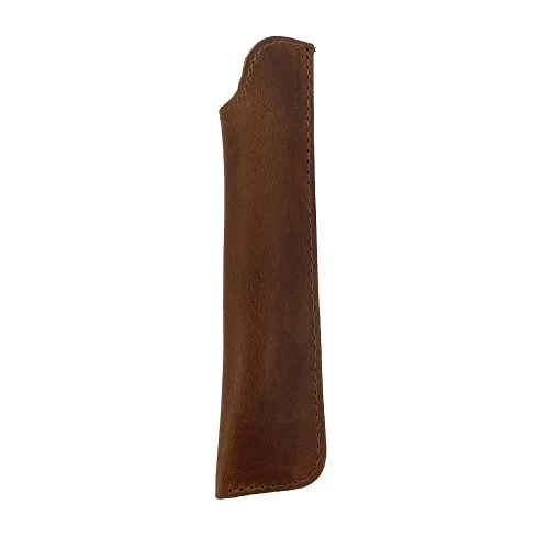 Vista 2 de Hide & Drink, Estuche para bolígrafos hecho a mano de cuero de grano completo (marrón bourbon)