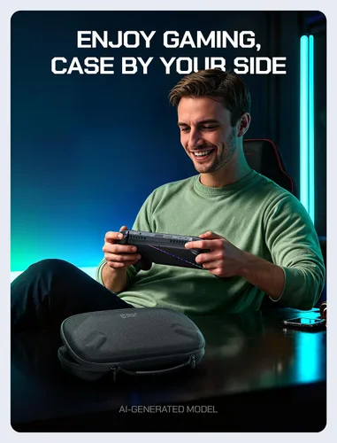 Vista 7 de JSAUX Funda de transporte para ROG Xbox Ally / ROG Xbox Ally X (2025), carcasa protectora compacta de carcasa rígida, accesorios de almacenamiento