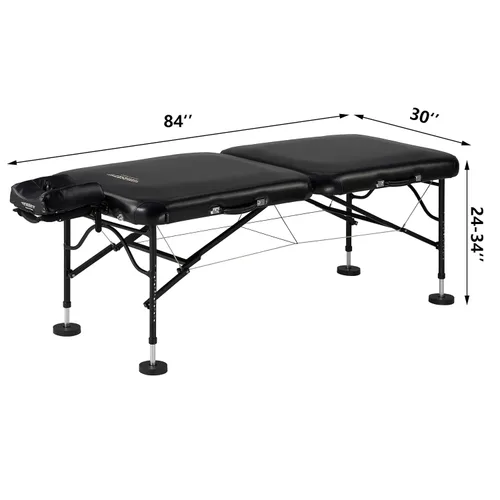 Vista 9 de Master Massage Stratomaster Mesa de masaje portátil ultraligera, negra, 30 pulgadas