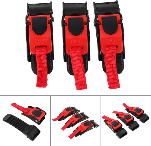 Vista 6 de Hebillas de plástico para casco de motocicleta, 3 clips de velocidad para casco de motocicleta, correa de barbilla de liberación rápida, hebilla