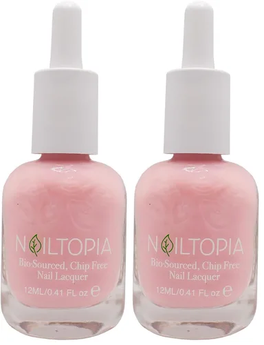 Vista 14 de Nailtopia - Esmalte de uñas sin virutas a base de plantas - No tóxico, de origen biológico, de larga duración, esmalte fortalecedor - Back to Basics