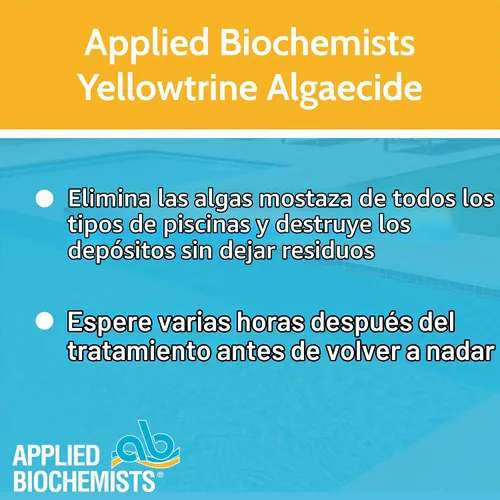 Vista 5 de Applied Biochemists Pool 408622A Yellowtrine Limpiador de algicidas para piscina, 3 libras