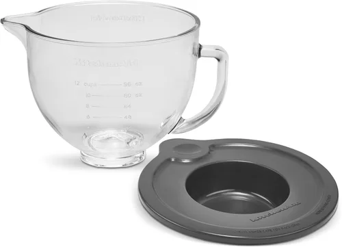 Vista 5 de KitchenAid Cuenco de vidrio con cabezal inclinable de 3.5 cuartos - KSM35GB
