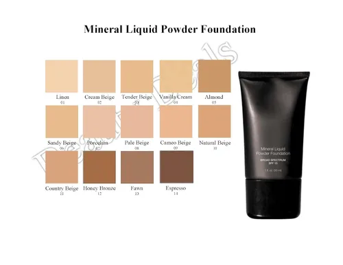 Vista 2 de Base de maquillaje mineral en polvo líquido de amplio espectro SPF 15 (Cameo Beige)